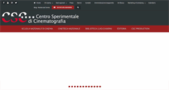 Desktop Screenshot of fondazionecsc.it