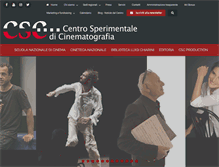 Tablet Screenshot of fondazionecsc.it